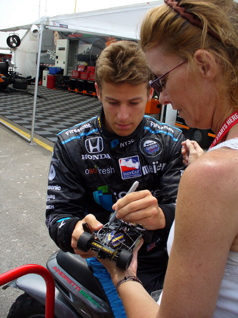 Marco Andretti Signs Model CarRESIZED